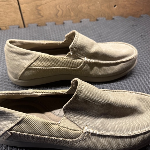 Crocs Santa Cruz Mens Size 9 Casual Loafer Slip On Brown Canvas shoes 202056 - Picture 6 of 6